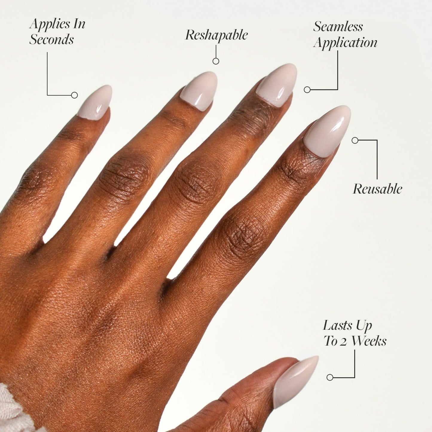 Glamnetic Press-On Nails Bundle - Exposed & Ballet Pink | Medium Coffin Fake Nails, Nude Opaque Neutral | Opaque Light Blush Pink Short Almond False Nails | Reusable, Salon-Quality Nail Kits