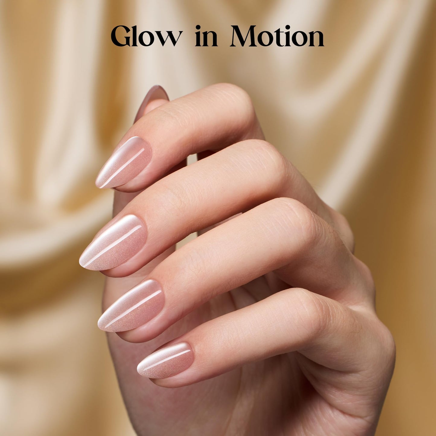 Beetles Milky White Press On Nails Short Squoval, 32pcs 16 Sizes, Soft Gel, Glue and Tabs, HEMA and TPO Free & Jelly Gel Nail Polish Set 6 Colors, Milky Pink Nude, Sheer Transparent, Soak Off UV, DIY