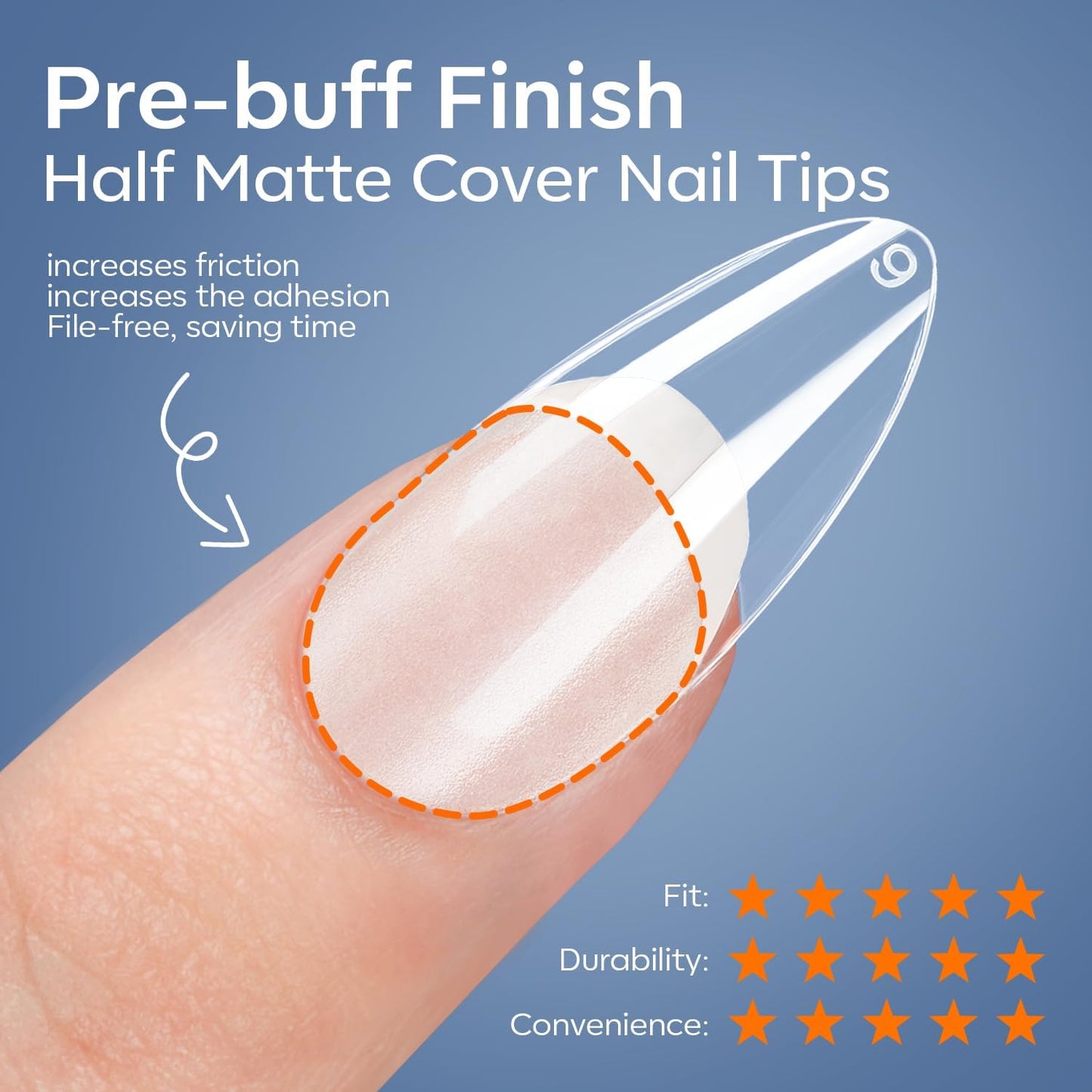 modelones X Nail Gel Kit Medium Almond, 9-in-One Nail Glue with Mini UV Light 216Pcs 12Sizes Pre-Etched Press ons Fake Acrylic Extension Kit DIY Salon Gift