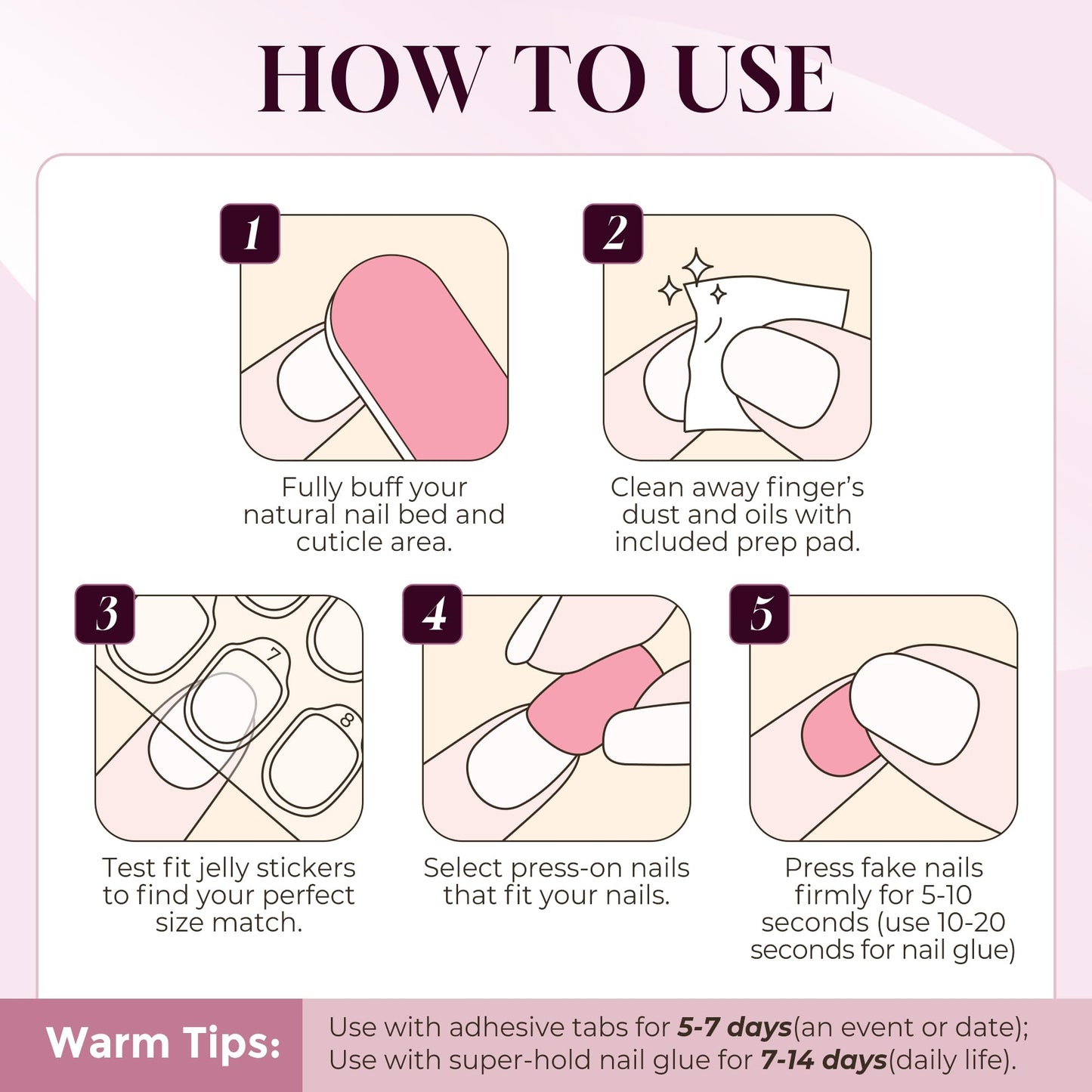 UNA GELLA Cat Eye Press On Nails: Almond Soft Gel Press Ons Short Kit with Nail Tips Glue on Nails, 16 Sizes - 32 Reusable Chrome Fake Nails Kit, Pink Rose