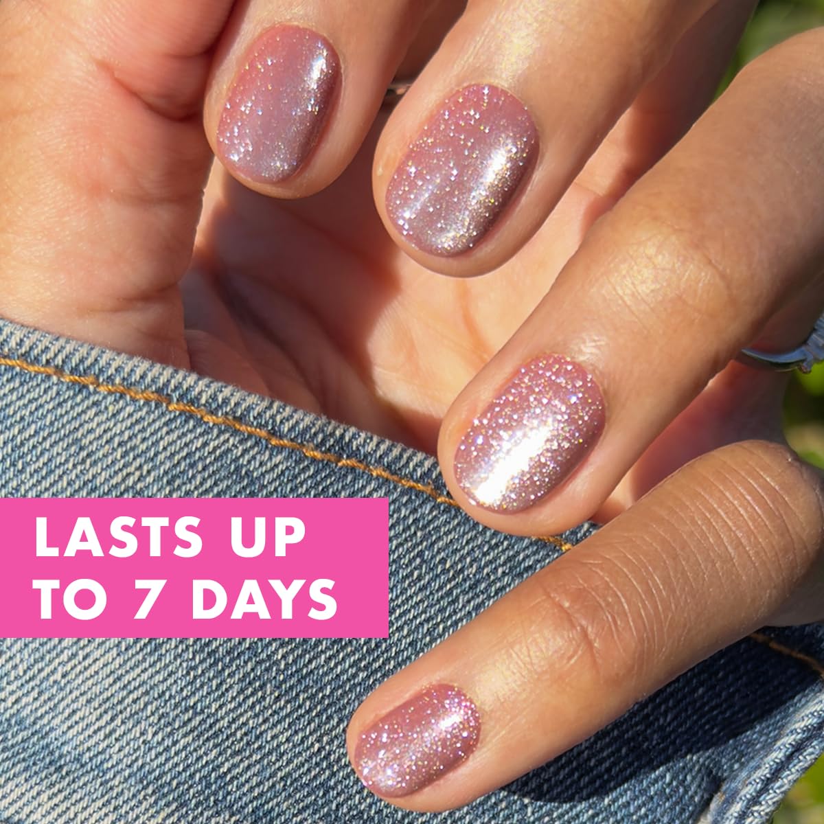 Olive & June Effects Super Stick Mani Press On Nails | Extra Short Round | No Glue Needed | 32 Tab Nails in 16 Sizes | Non-Toxic Tabs | Easy On-Off Non-Damaging Real Look | 7-Day Wear | Shacket Velvet