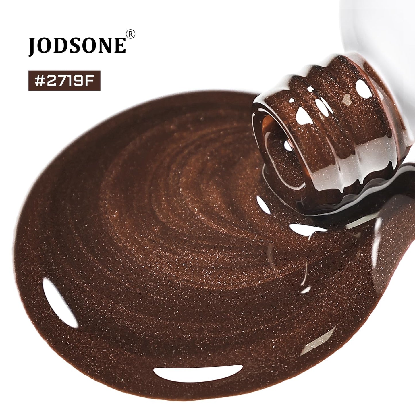 JODSONE Dark Brown Cat Eye Gel Nail Polish 16.5ml Glitter Magnetic Reflective Translucent Need U V Curing Salon Gift for Girl Women