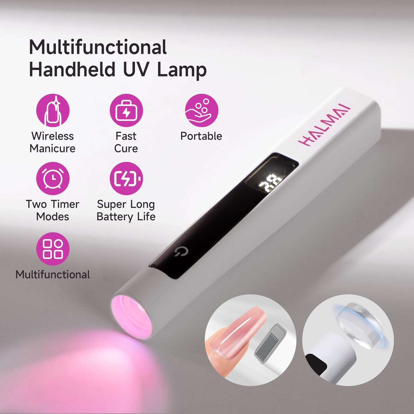 Electric Nail Drill Professional,Handheld UV Nail Lamp for Gel Polish,Home Nail Salon Tool Set