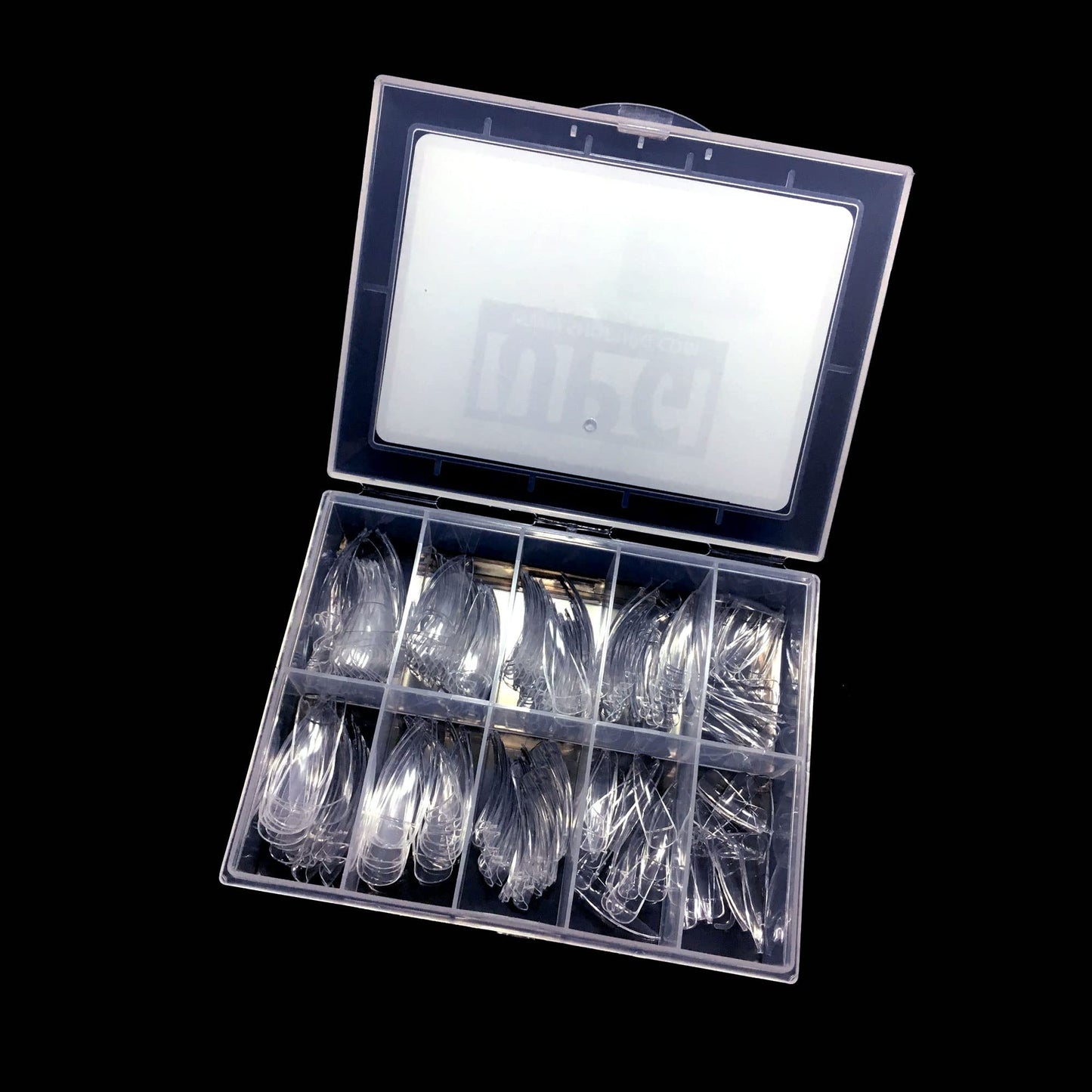 Long Sharp Stiletto Nail Tips with Deep Curve for Nail Art, False, Artificial, Acrylic, Drag Queen Nails, Nail Gloves and Cosplay Claws
