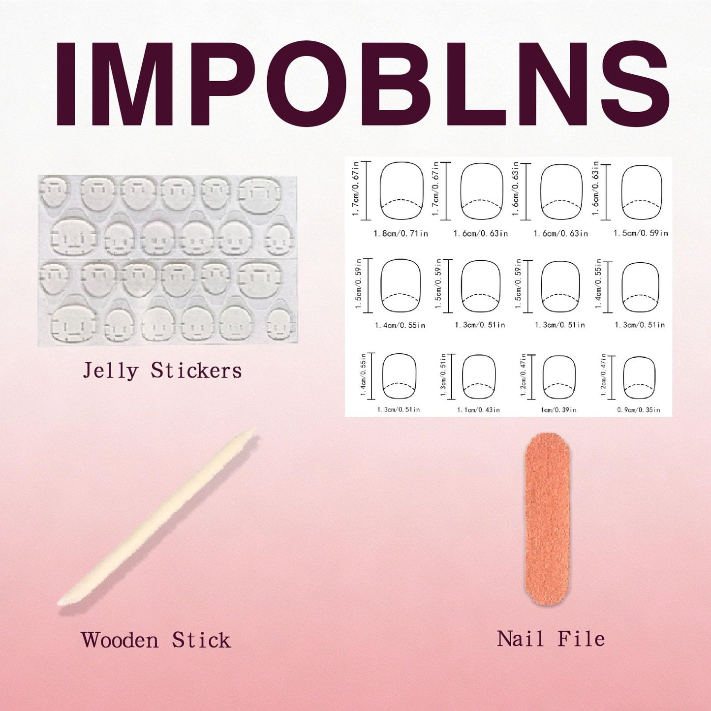 24Pcs Glitter Press on Nails Short Square Fake Nails with Gradient Glossy Designs Nails Press ons Pink White False Nails Simple Stick on Nails for Women