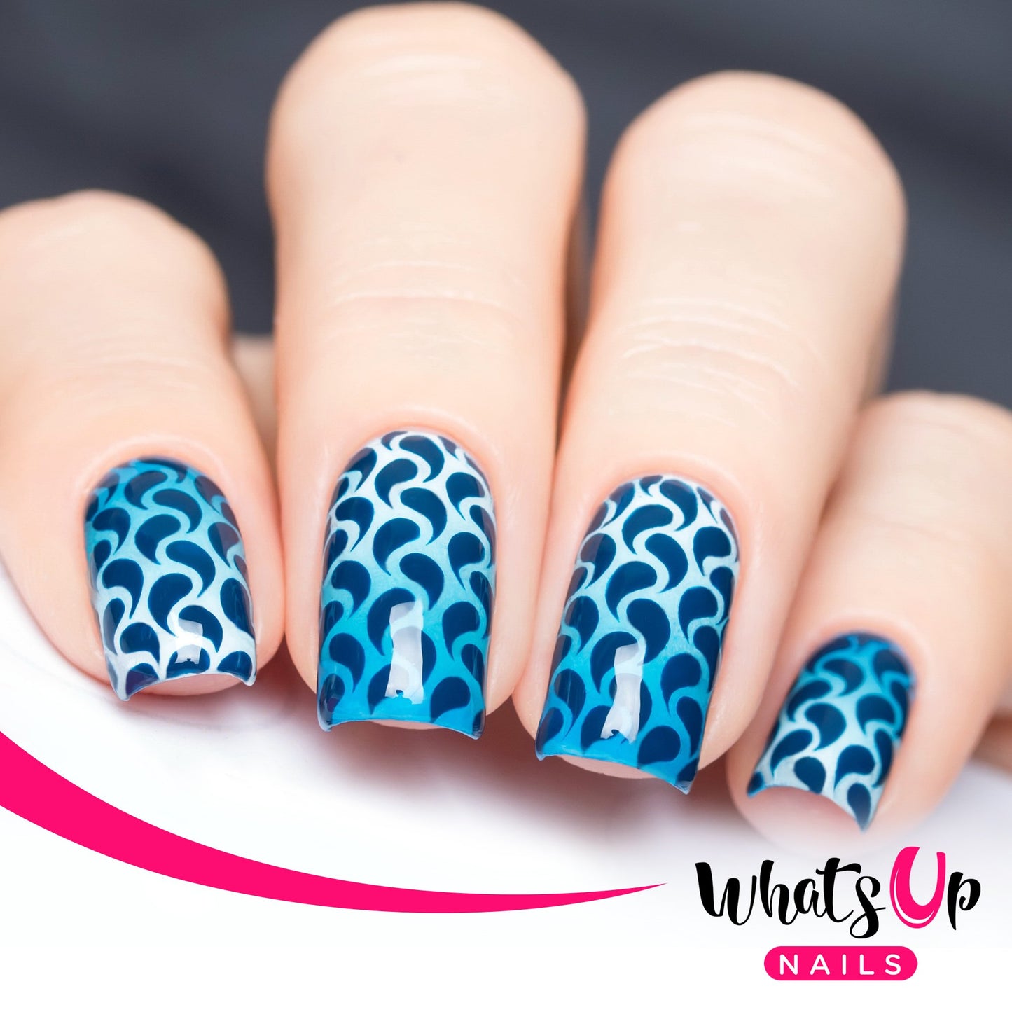 Whats Up Nails - Nail Vinyl Stencils Variety Pack 4pcs (Droplets, Art Deco, Honeycomb, Diamond Pattern) for Nail Art Design