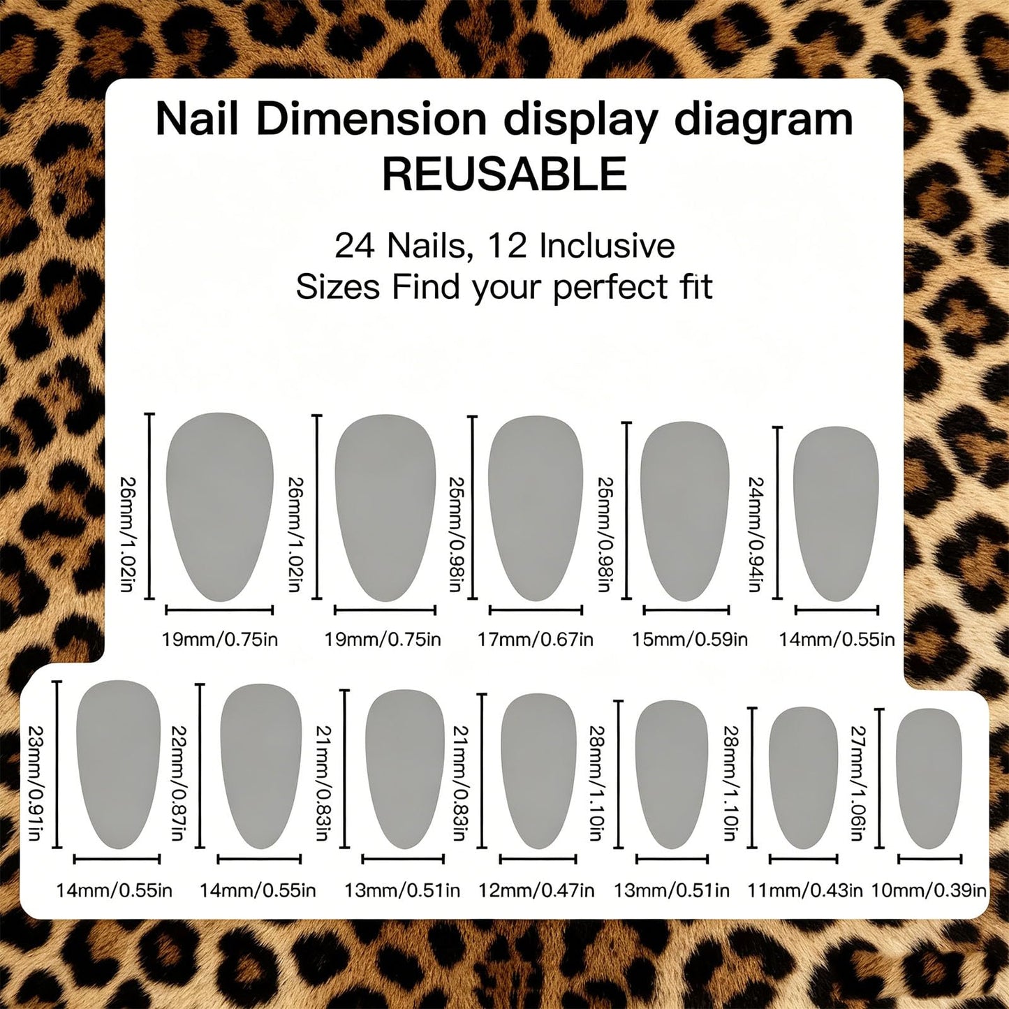 Leopard Print Press on Nails With Y2K Design, Glossy Yellow Flower Fake Nail, Medium Almond False Nails Cheetah Glue on Nail, Floral Stick on Reusable Acrylic Fingernails for Women Daily Wear