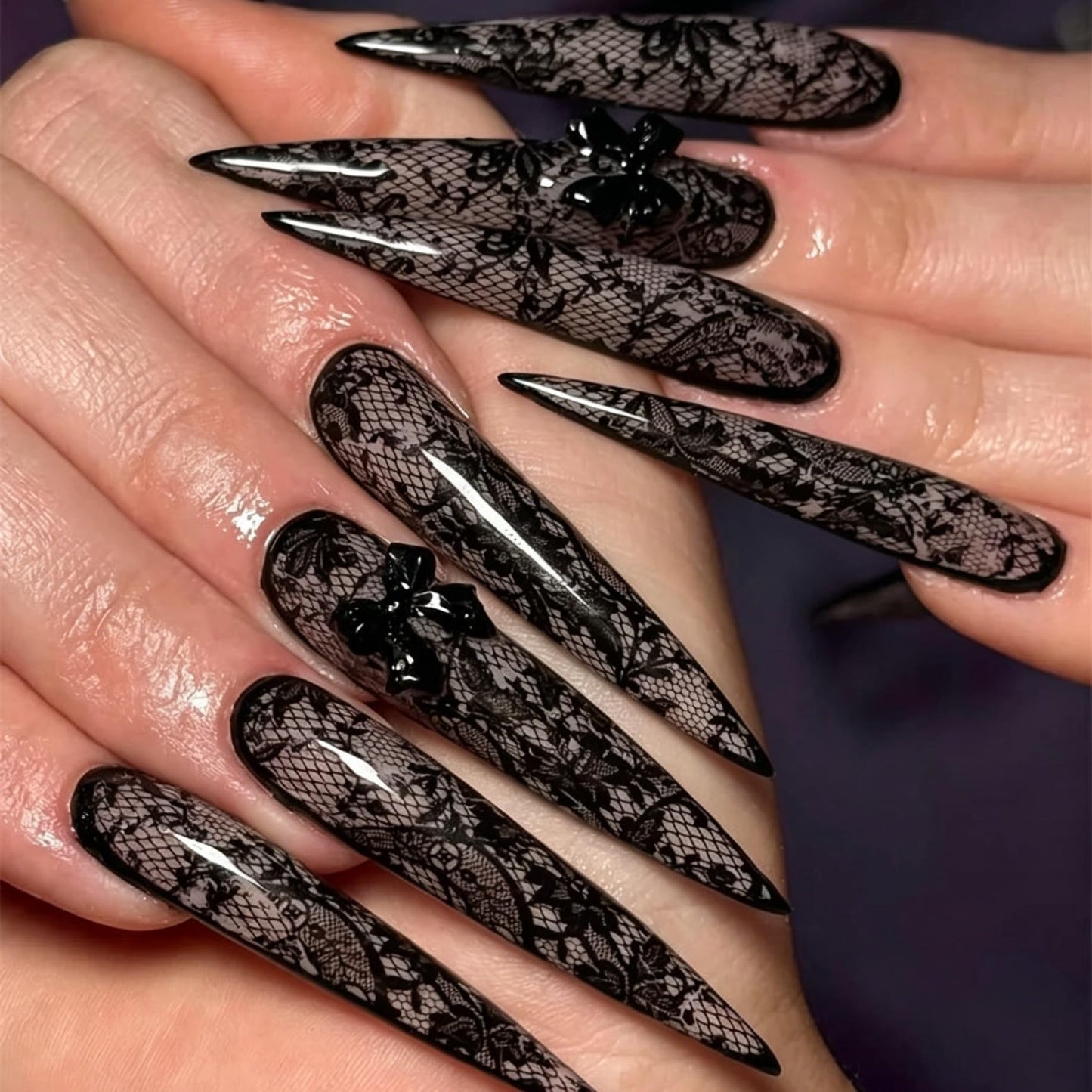 GZMAYUEN 20 Rolls Lace Nail Foil Sheets, White Lace Transfer Foil for Nails, Black Nail Lace Stickers, Nail Transfer Sheets for DIY Nail Decoration