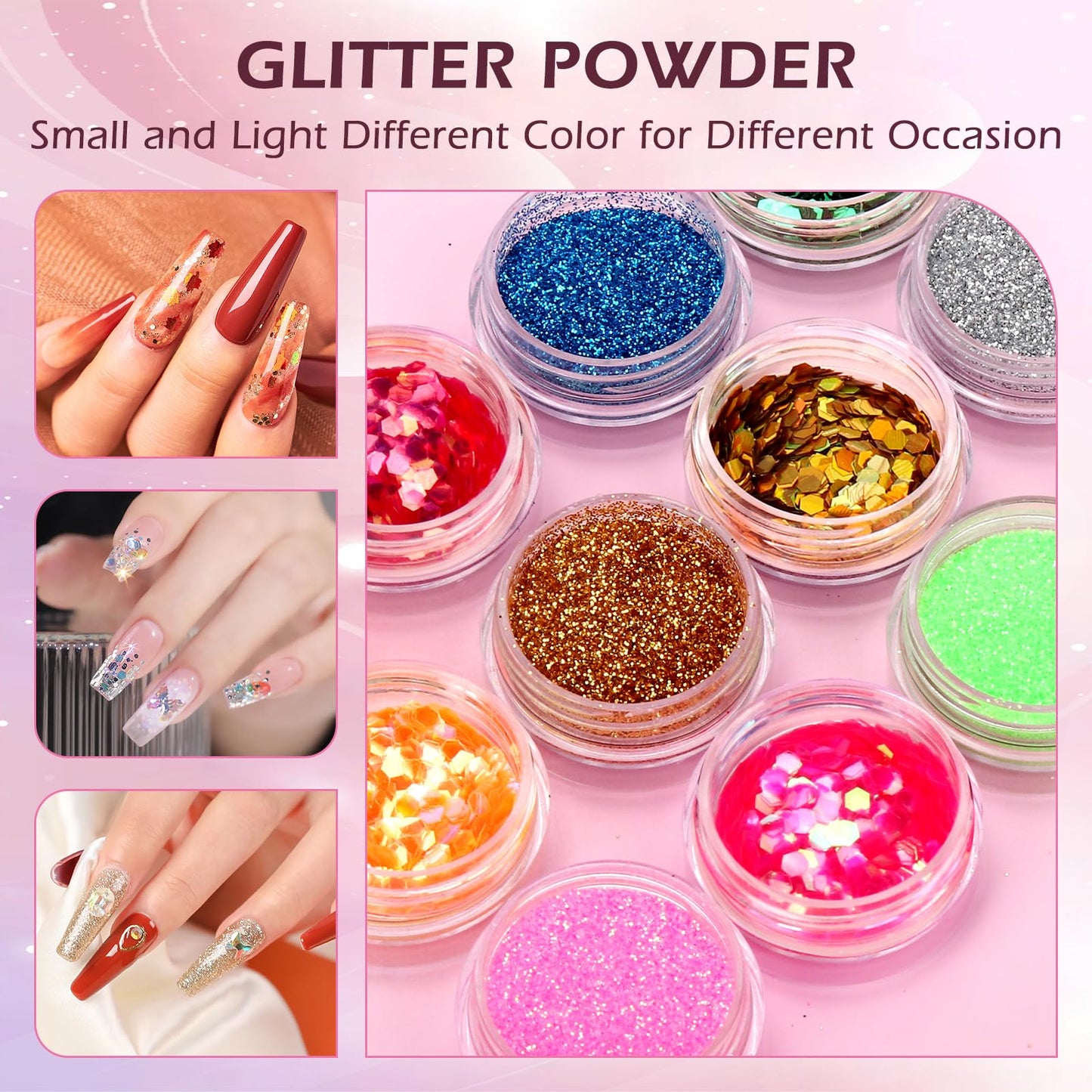 Practice Hand for Acrylic Nails, Fake Maniquin Training Hand for Nail Practice, Nail Practice Hand with Acrylic Nail Powder and Liquid Set, Nail Kit Set Professional Acrylic with Manincure Hand
