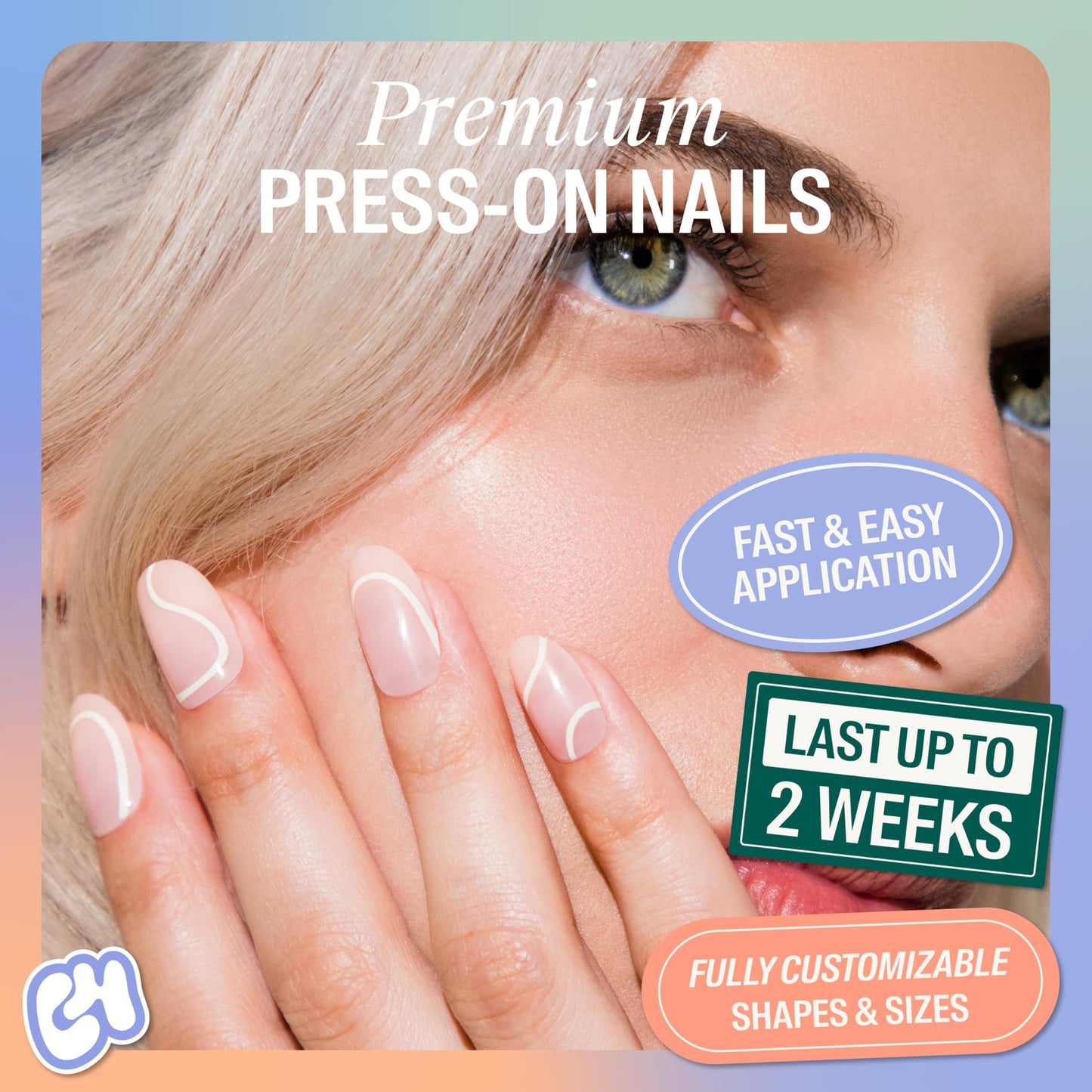 Chillhouse - Chill Tips, Press on Nails Kit - Pirouette (Oval) - 30 Nail Shapes & Sizes - Up to 2 Weeks of Wear - Customizable Fit - Reusable - Latina Founded & Women Owned - Beauty & Self Care