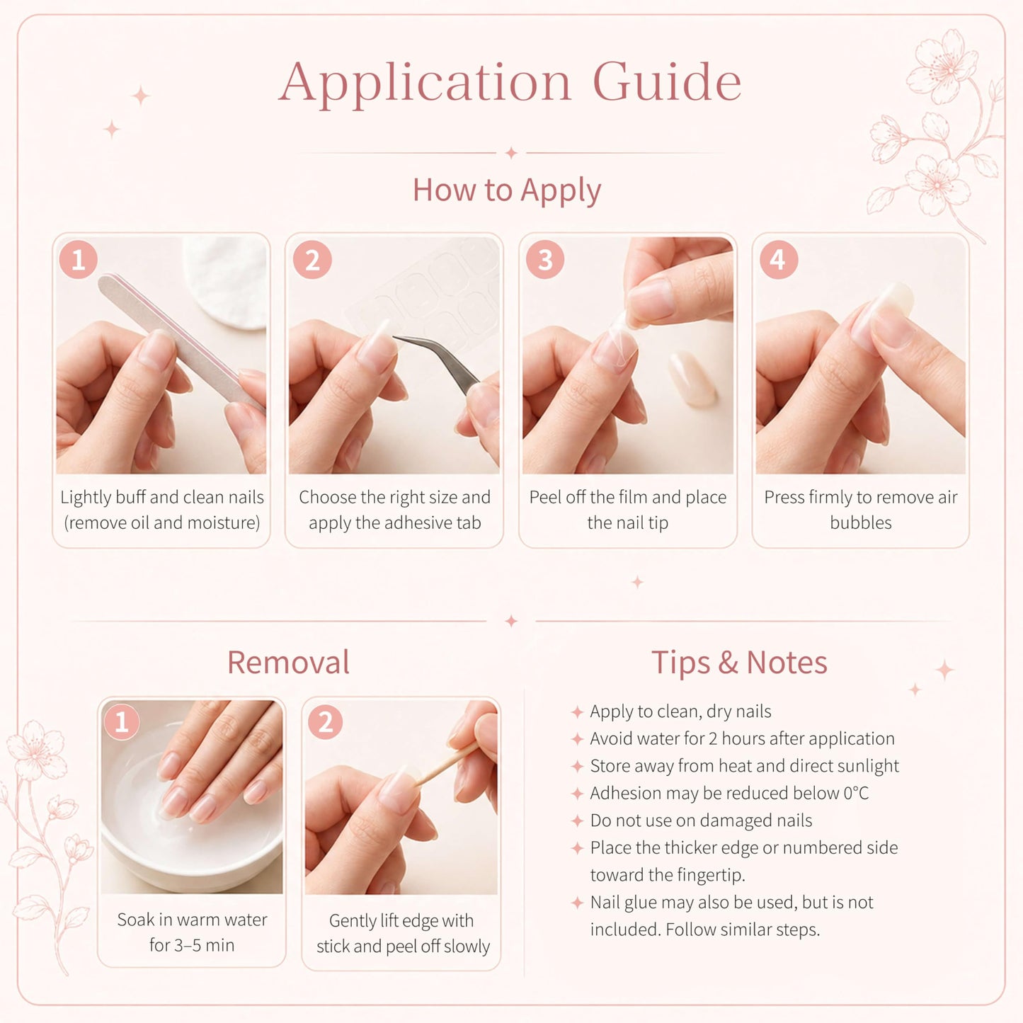 Sun&Beam Nails Handmade Short Medium Coffin Ballerina Pink False Nail Tips with Cute 3D Pearl Ribbon Popular Charm Design Press On Nails 10 Pcs (#50 M)