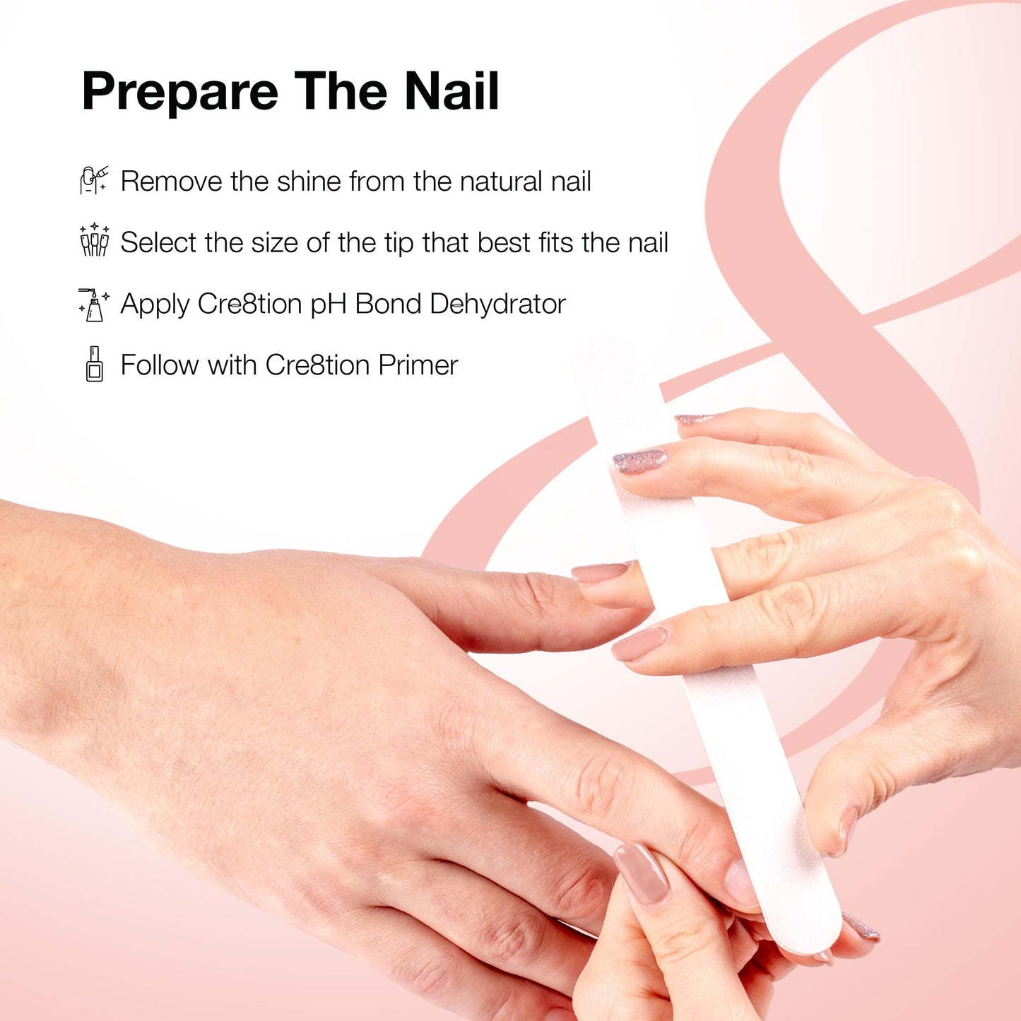 Cre8tion Soft Gel Nail Tips, Long Round Shape, 602 Tips in 14 Sizes (00-9) for Professional Nail Extensions