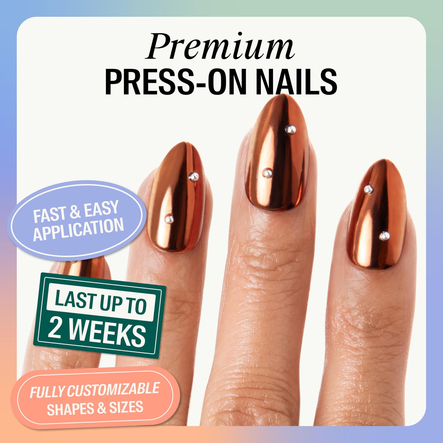 Chillhouse - Chill Tips, Press on Nails Kit - Rebel in a Dress (Almond) - 30 Nail Shapes & Sizes - Up to 2 Weeks of Wear - Customizable Fit - Reusable - Latina Founded, Women Owned - Beauty, Self Care