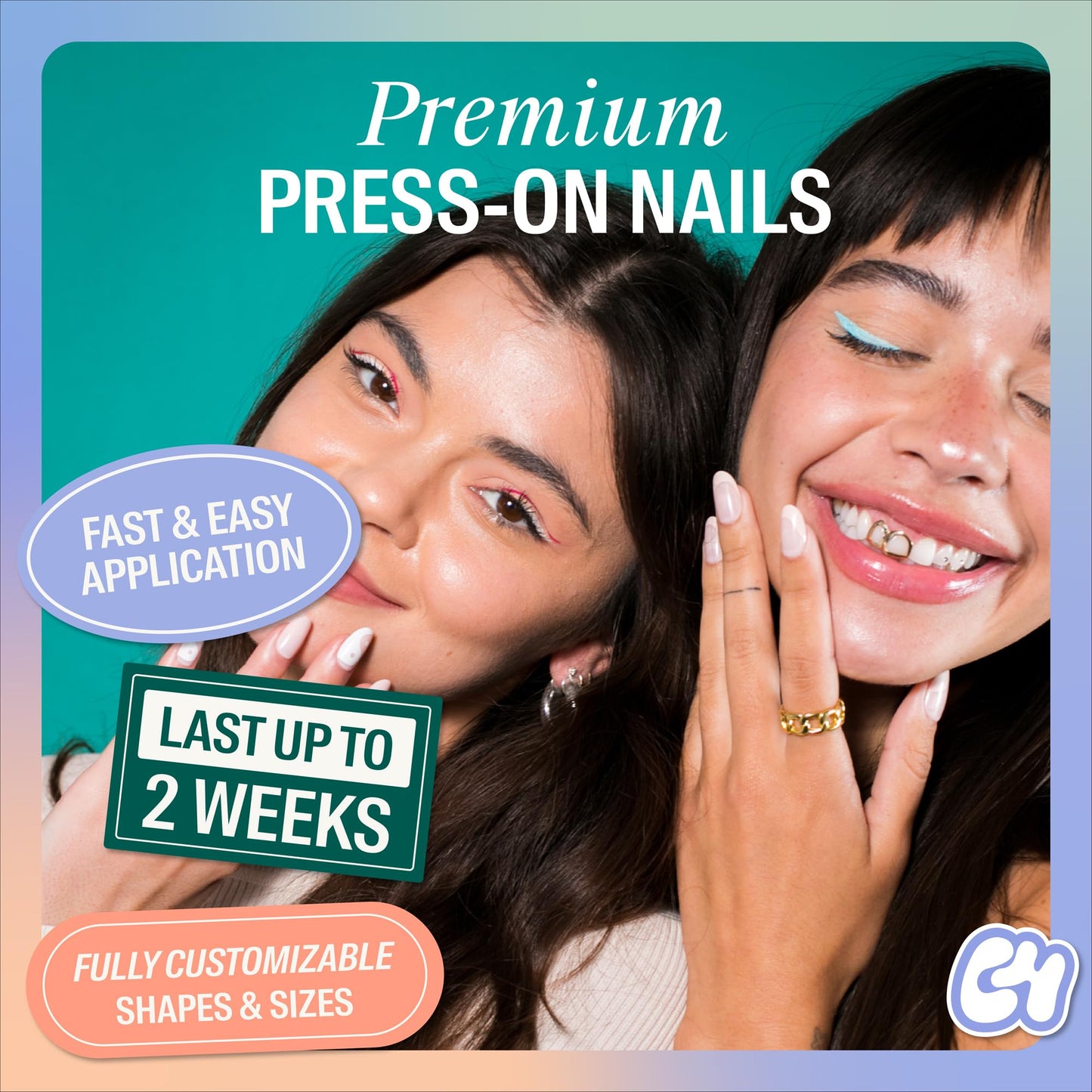 Chillhouse - Chill Tips, Press on Nails Kit - Everything Zen (Oval) - 24 Nail Shapes & Sizes - Up to 2 Weeks of Wear - Customizable Fit - Reusable - Latina Founded & Women Owned - Beauty & Self Care
