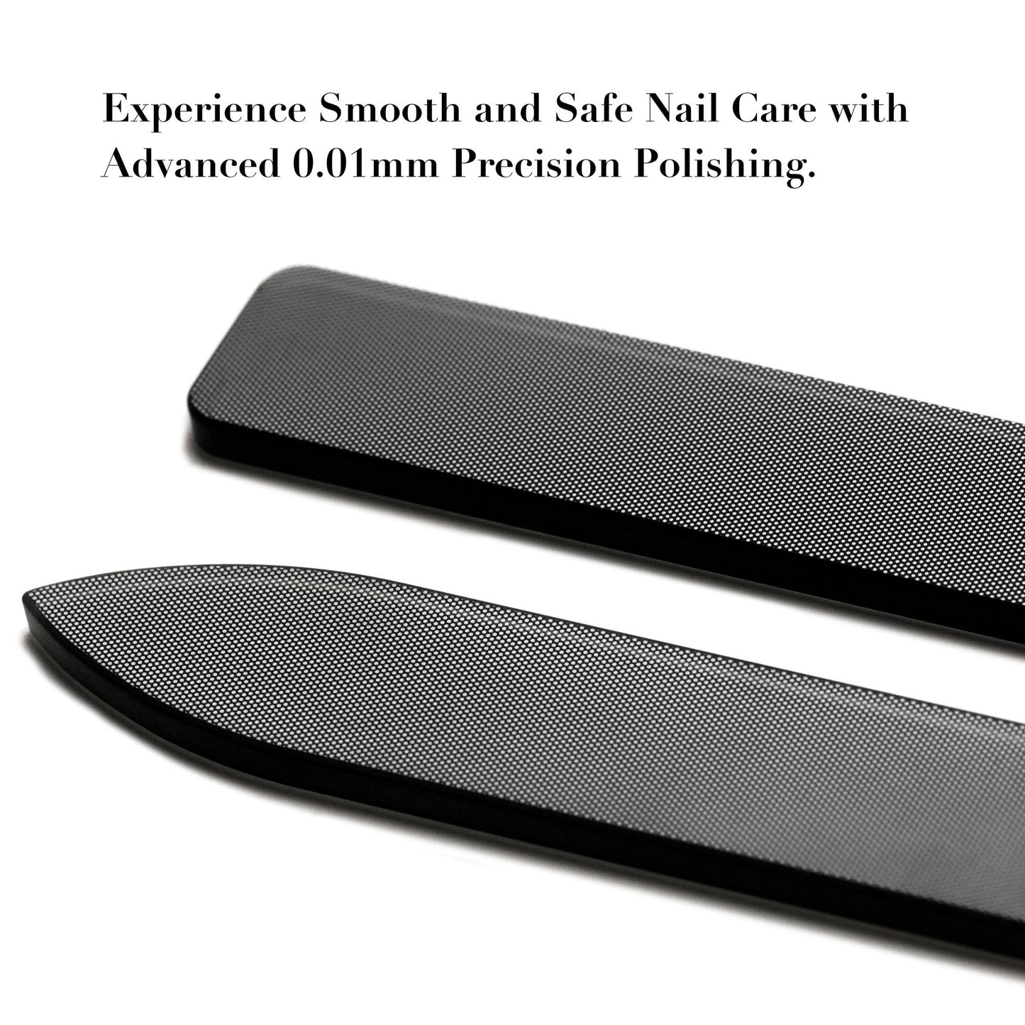 Sun&Beam Nails Glass Nail File Nano Nail Buffers Crystal Shine Polisher Professional Manicure Tools Kit 2Pcs Set