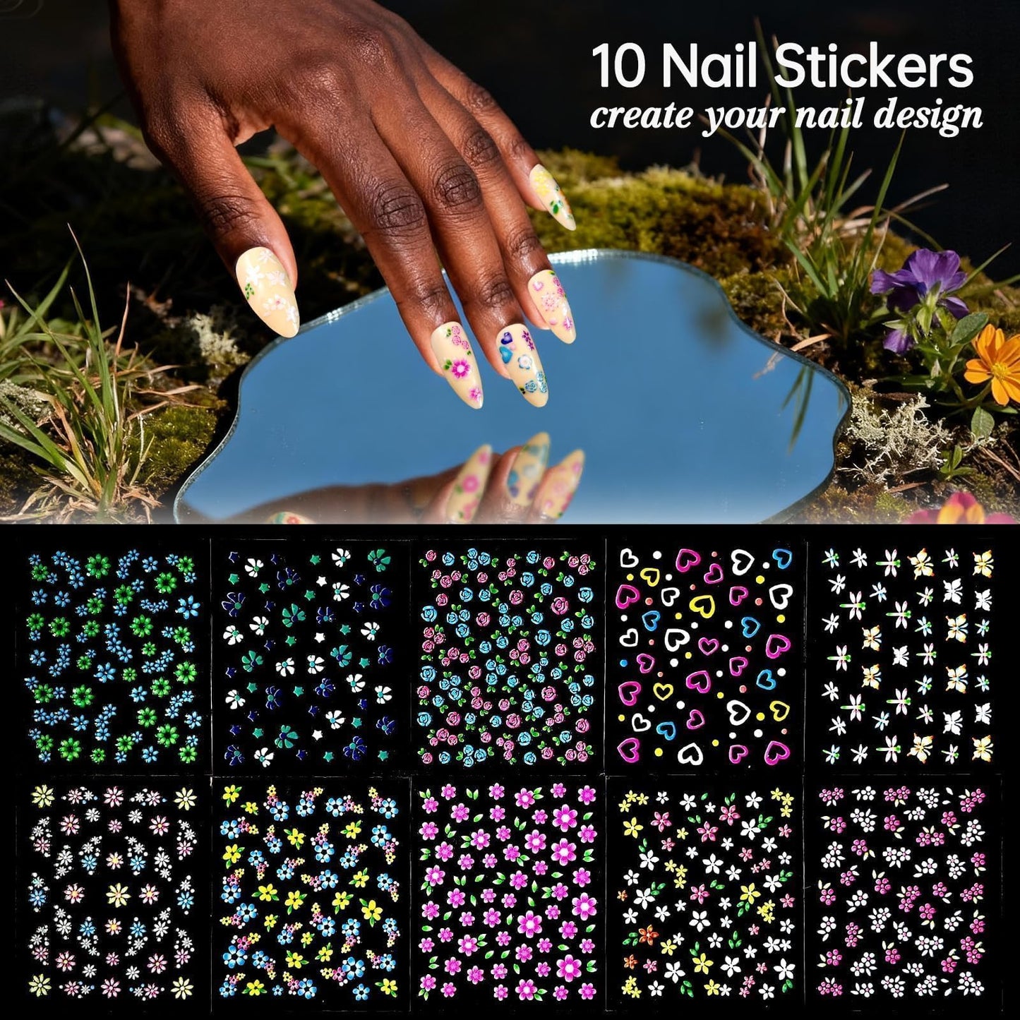whisrvival Press On Nails 576Pcs with 12Pack Short Press On Nails Round and 12Pack Glossy Fake Nails Almond, Natural Fit, Both Lengths for Elegant And Daily nails For Women Girls