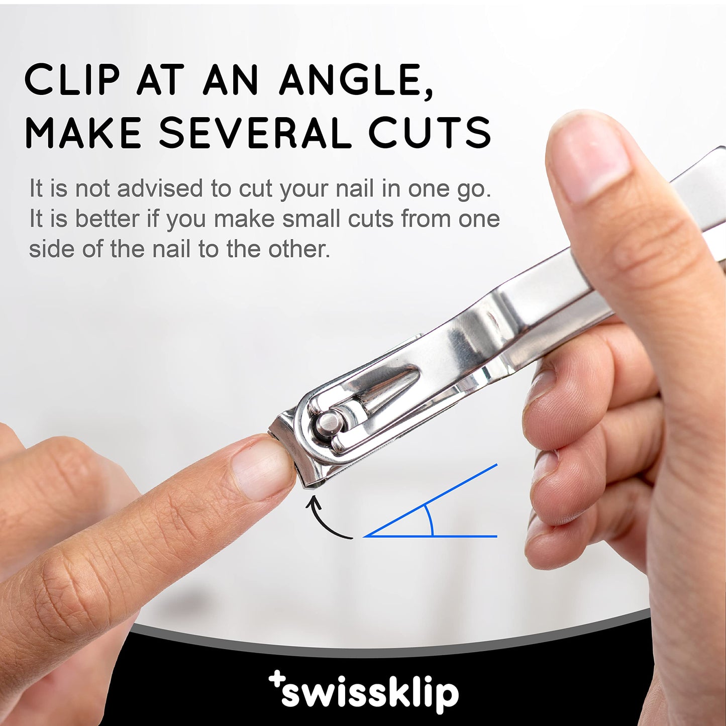 Swissklip Heavy Duty Toenail Clippers for Seniors Thick Toenails I Professional Nail Clippers for Ingrown Toenail I Nail Clippers for Men I Well Suited as Finger Nail Clippers Adult