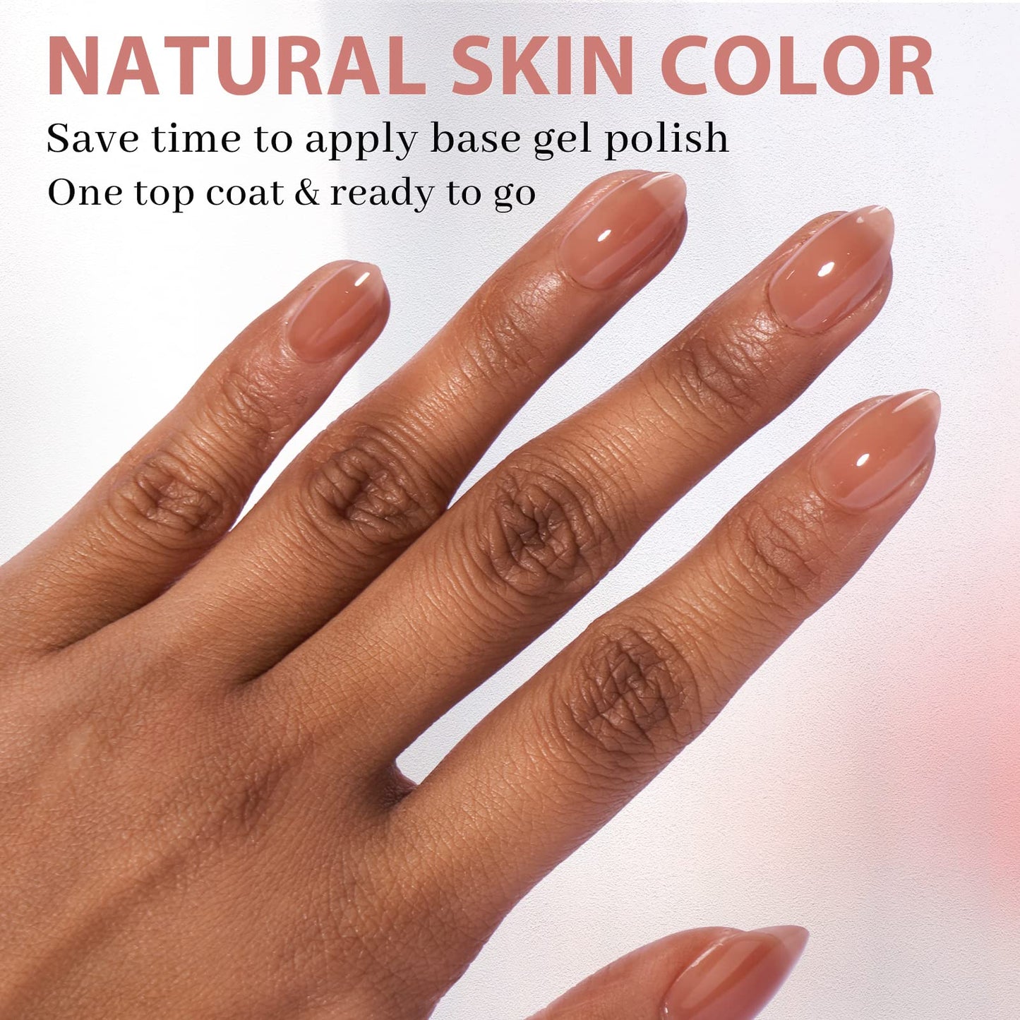 BTArtbox Almond Nail Tips Short - Soft Gel Press on Nails Short Natural XCOATTIPS with Tip Primer Cover, Stronger Adhesion Soak Off Almond Fake Nails for Easy DIY Nail Art