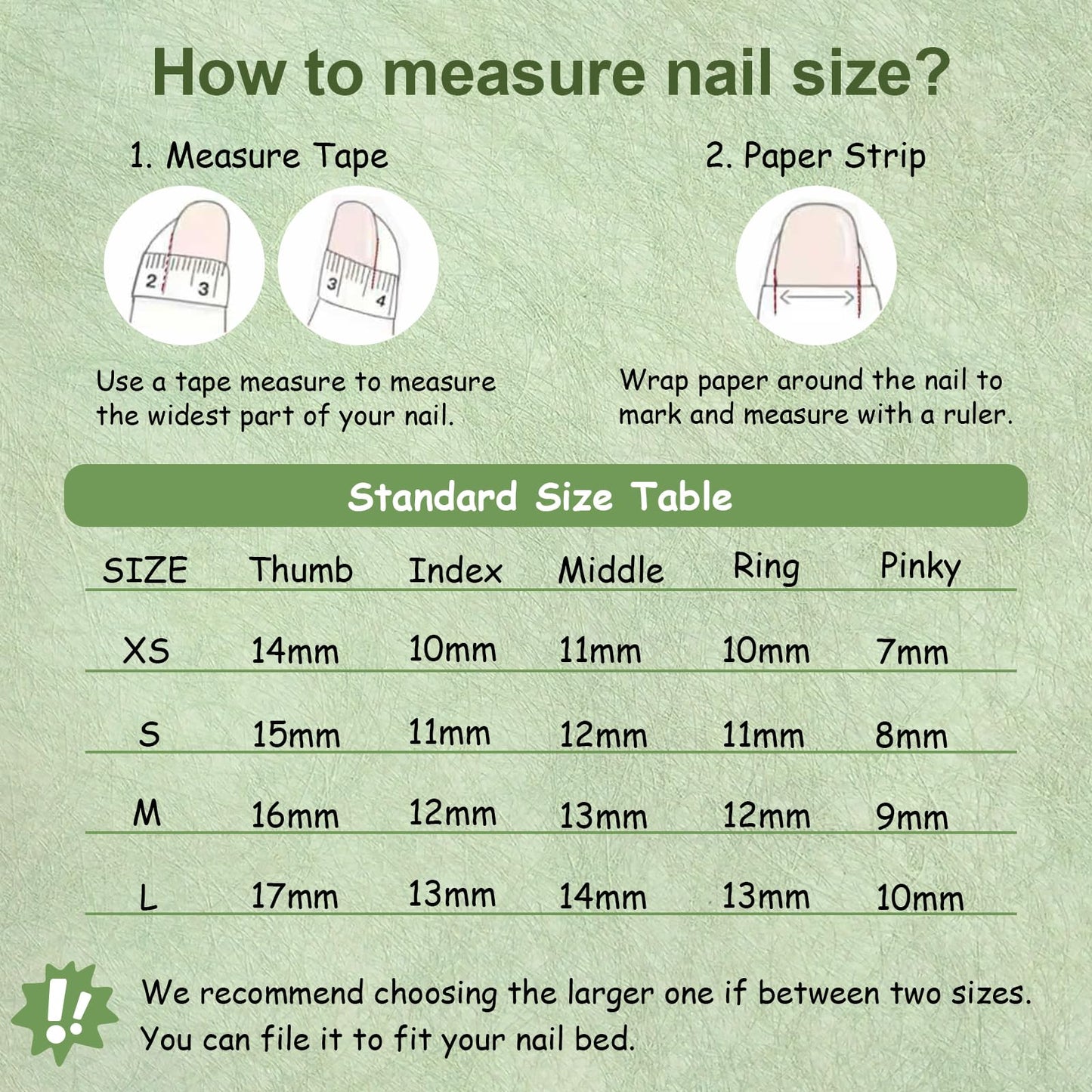 Tesytto Medium Coffin Press On Nails, Green Glitter & White Fake Nails with 3D Green Hat & Clover Print, Handmade Acrylic Nails Glossy Full Cover False Nails (Size M)