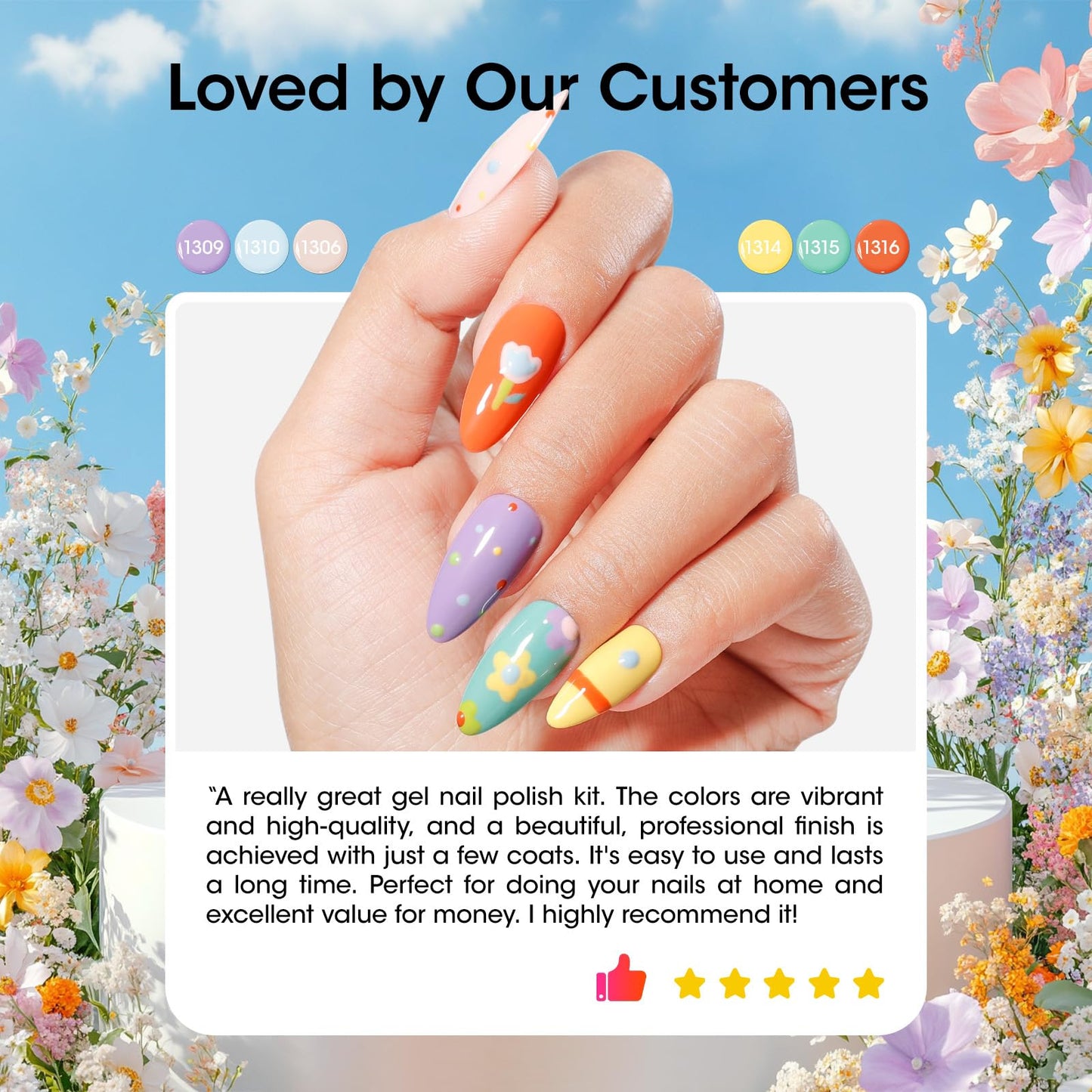 GELLEN Spring Gel Nail Polish Set 24pcs, 20 Colors Pastel Bright Gel Polish Kit with Base Coat, Glitter & Cat Eye Top Coat, Magnet, Nail Art DIY Home Salon