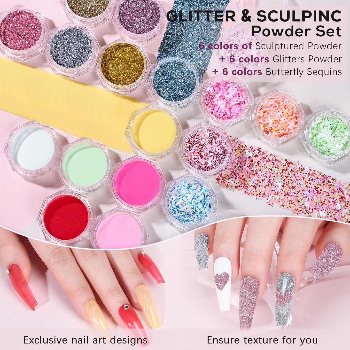 Acrylic Nail Kit for Beginners: Professional Acrylic Powder Set with Everything for Starter - U V Light Nail Drill and Liquid - Full Tools Decoration Tech Gifts for Home Salon Women