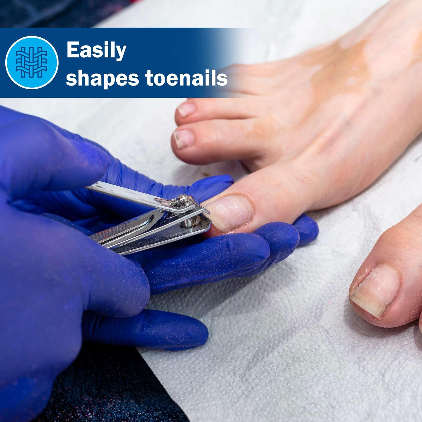 Toe Nail Clippers for Men and Women - 12 Stainless Steel Toenail Clippers with Nail File - Cuts, Shapes, and Smooths - Good for Salons, Homes, Medical Facilities, and More