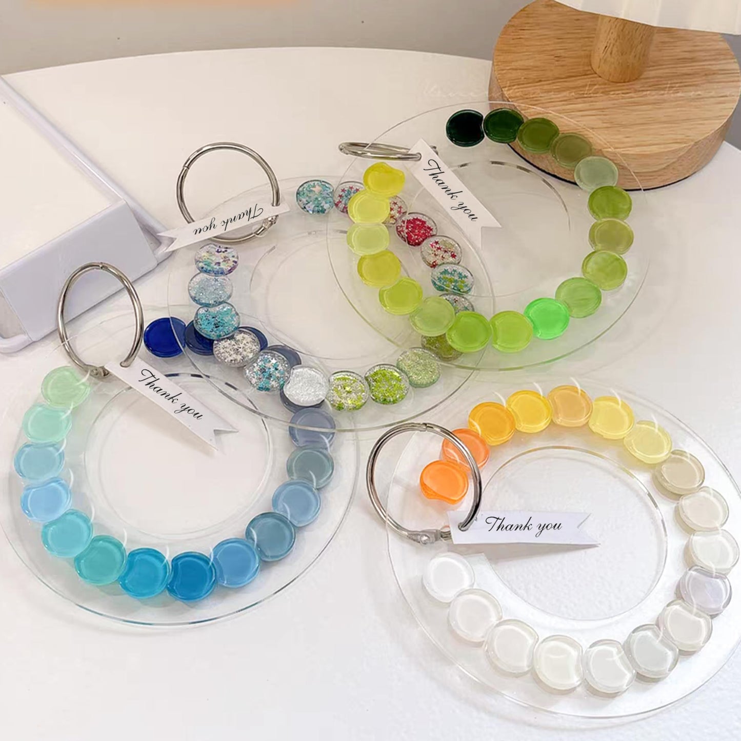3PCS Nail Polish Swatches Display Boards with 80 Pcs Dots Round, Acrylic Nail Color Swatches, Transparent Sample Display Stand with Adhesive Sticker for Salon Nails Art Practice