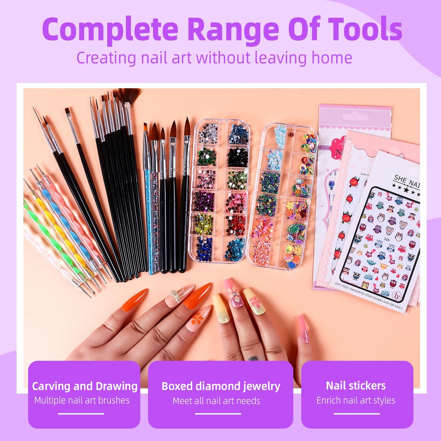 Major Dijit Acrylic Nail Kit with Drill Clear White Pink Acrylic Powder Acrylic Liquid Top Coat Base Coat Nail Primer Set for Beginners with Everything DIY Nail Art Tool Gift Home Salon