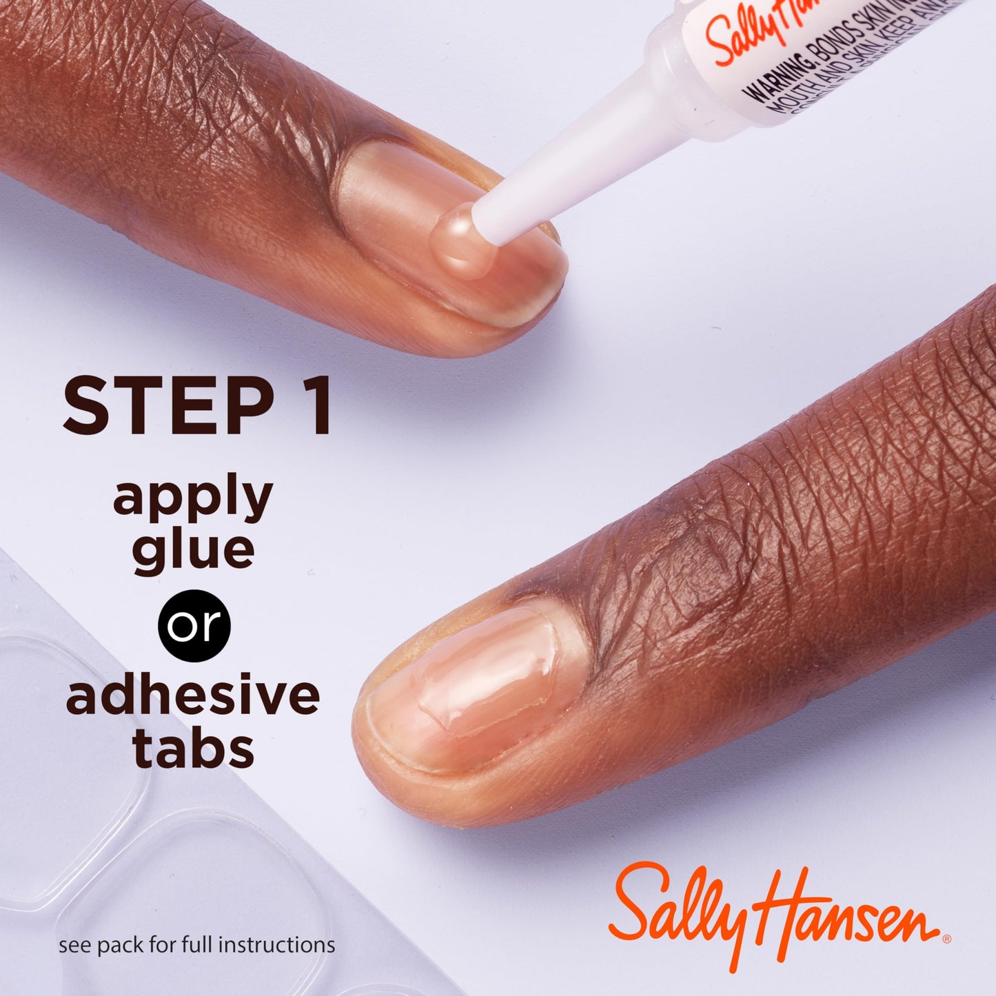 Sally Hansen Salon Effects® Perfect Manicure, Cinna-Snap, Press On Nails, Almond Shaped, Non-Damaging Adhesive Tabs, File, and Alcohol Pad Included (Pack of 2)
