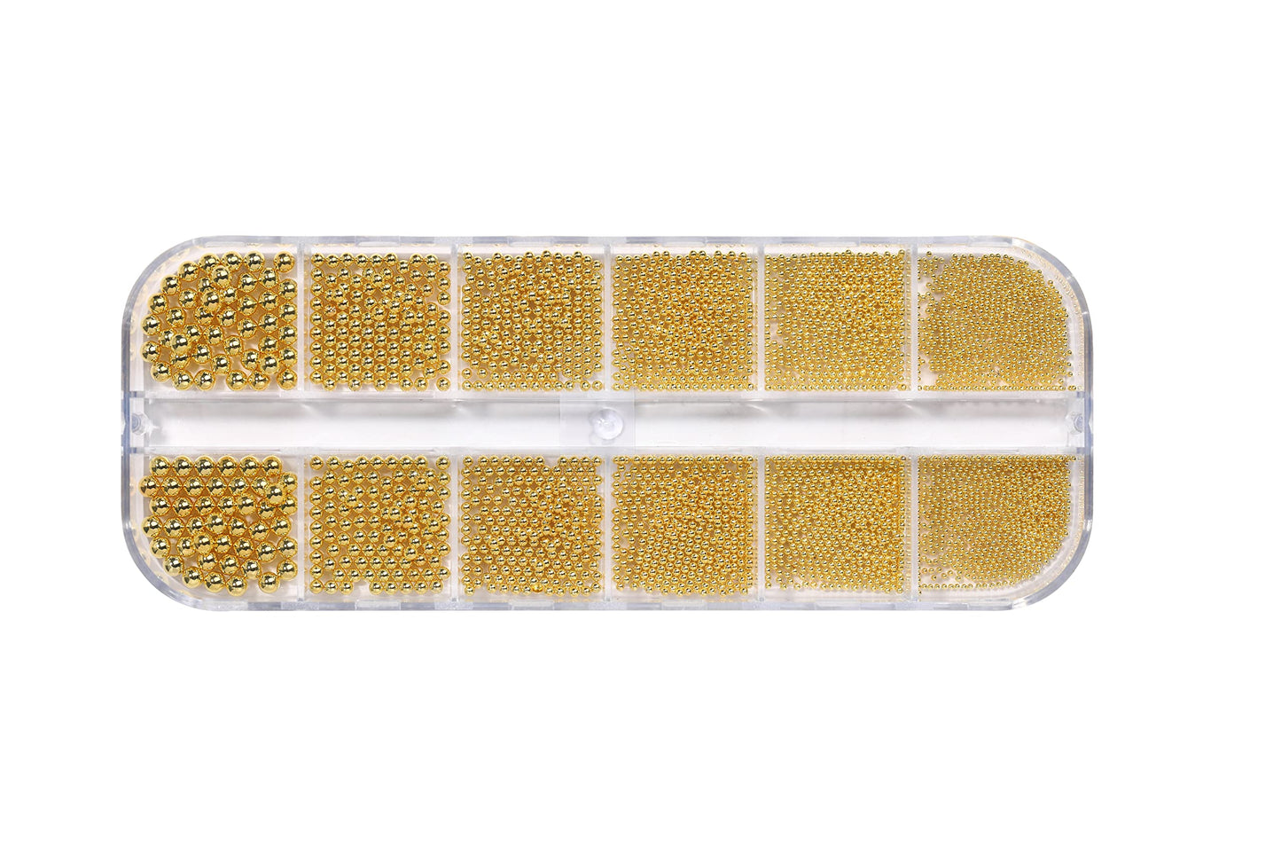 Nail Caviar Beads Gold Silver Rose Gold Nail Art Metal Mini Beads Multi Size 0.8-3MM Nail Design Round Steel Ball Beads for Nails DIY Decoration Accessories
