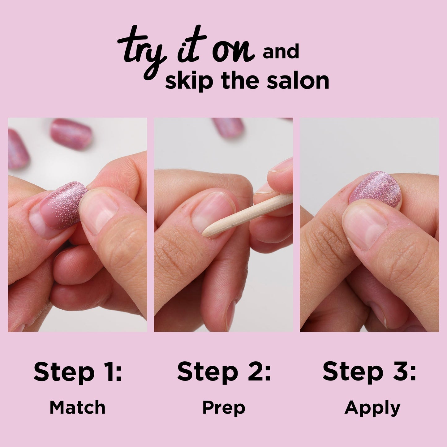Sally Hansen Salon Effects Perfect Press-On Short'Ease Nails | Square Shape | Easy to Apply, Non-Damaging, Natural Look Vitamin E & B5 | 30 Nails, Nail Glue, Adhesive Tabs, File| Short Circute