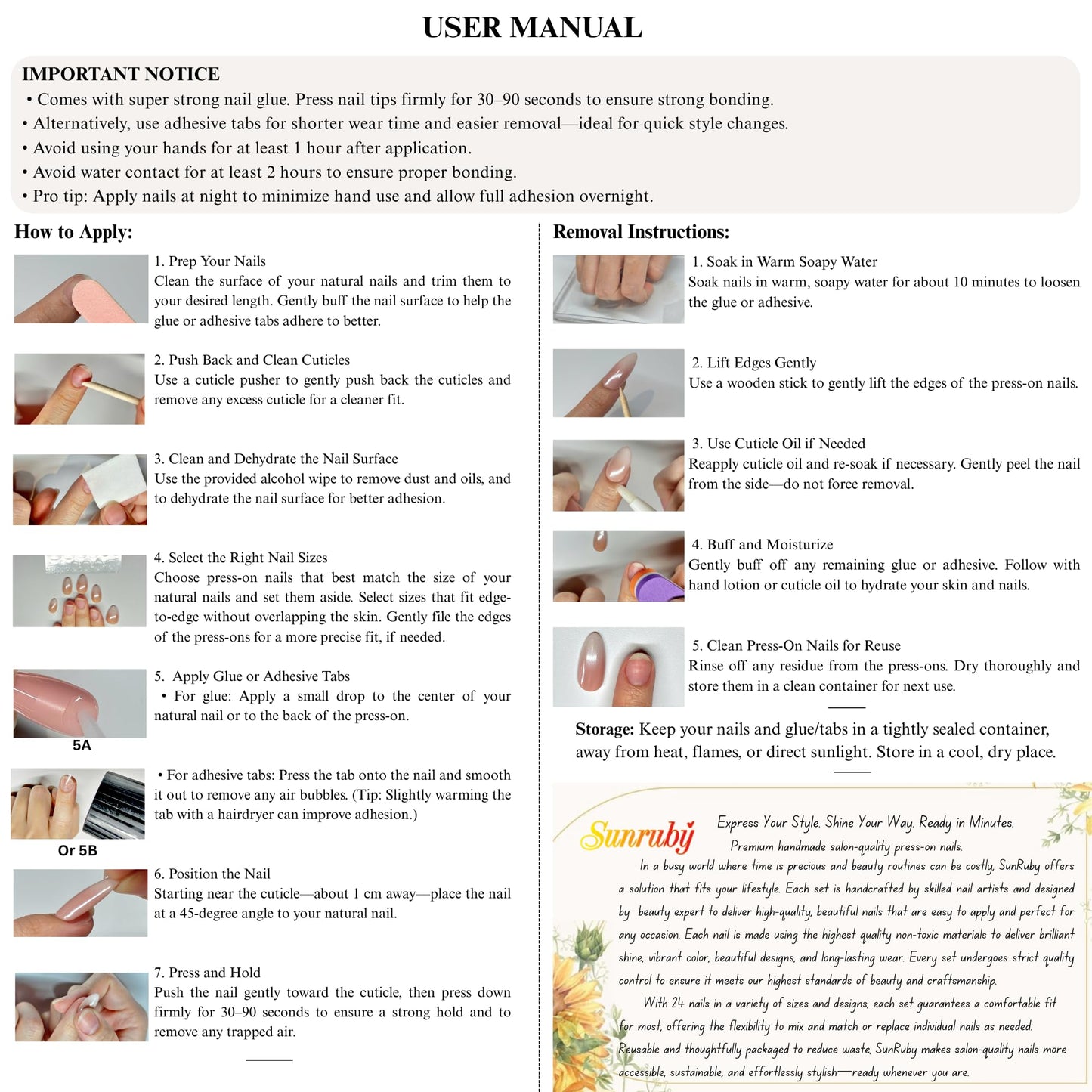 Sunruby Press On Nails Short Almond Iridescent Nude-Cat Eye with Gold Glitter French Tip | Reusable Soft Gel Nails in 12 Sizes 24 Nail Kit with Glue | Designed in L.A, Handmade in Vietnam | Golden Eye