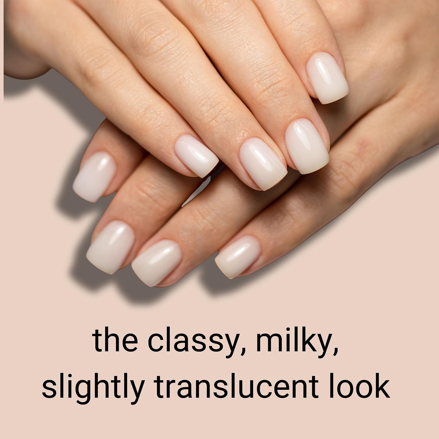 Alice & Bella Milky White Manicure (25pcs) + Pedicure (32 pcs) Bundle Set- Milky White Classy Slightly Translucent Nude Neutral Lip Gloss Mani & Pedi for Any Occasion -Semi Cured Gel Nails Kit