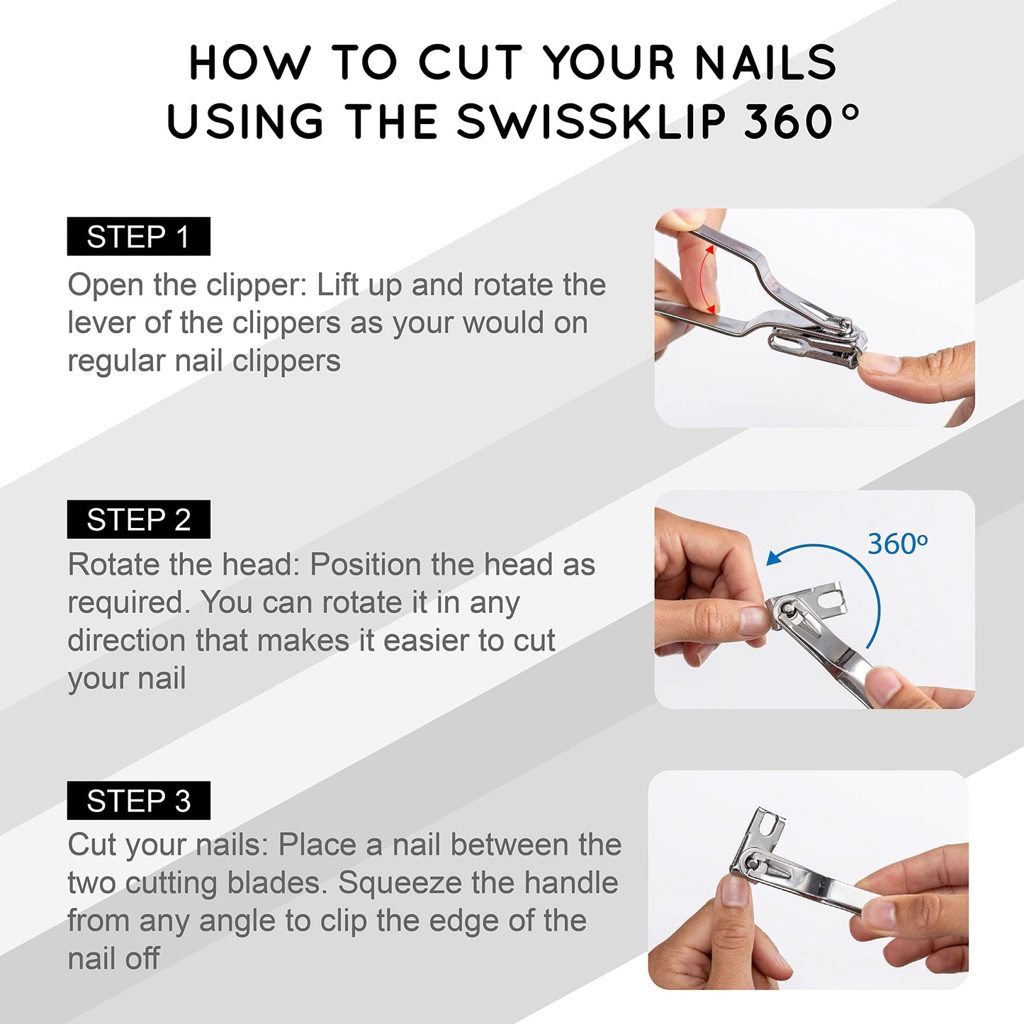 Swissklip Heavy Duty Toenail Clippers for Seniors Thick Toenails I Professional Nail Clippers for Ingrown Toenail I Nail Clippers for Men I Well Suited as Finger Nail Clippers Adult
