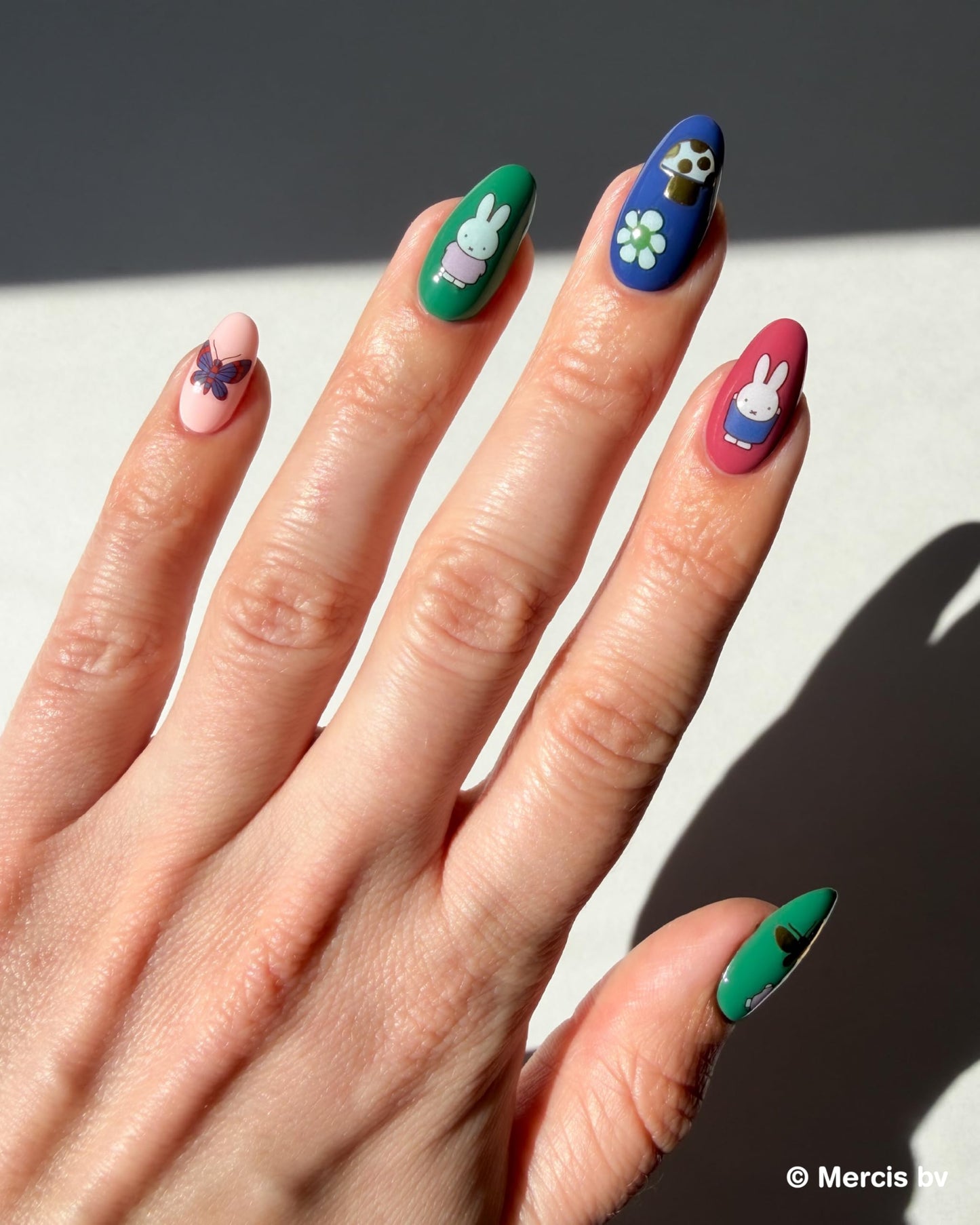 Deco Beauty Miffy’s Mushrooms-Super Thin & Easy-to-Apply Nail Art with the Cutest Designs-Durable & Long-Lasting Nail Art Stickers and Decals for Women, for DIY At-Home Manicures & Salon-Quality Nails