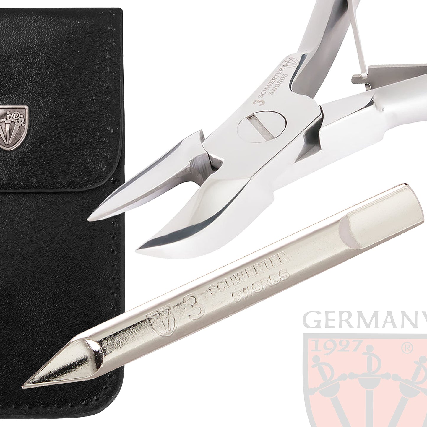 3 Swords Germany – Brand Quality Stainless Nail NIPPERS - Remover - Cutter Manicure Pedicure Grooming for Professional fingernail & toenail Care by 3 Swords (BTA)