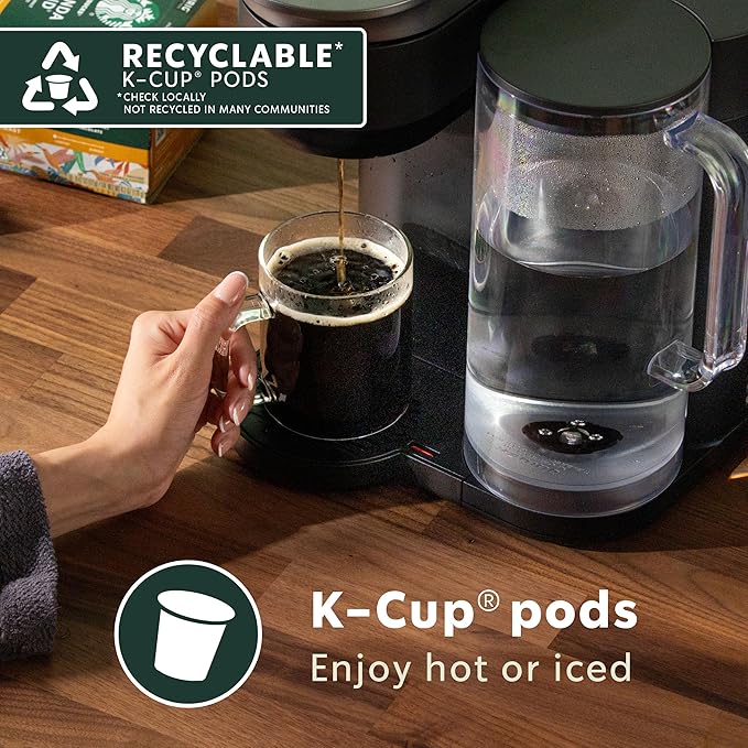 Starbucks K-Cup Coffee Pods, Flavored Hot or Iced Coffee, Maple Pecan, 10 Keurig Pods