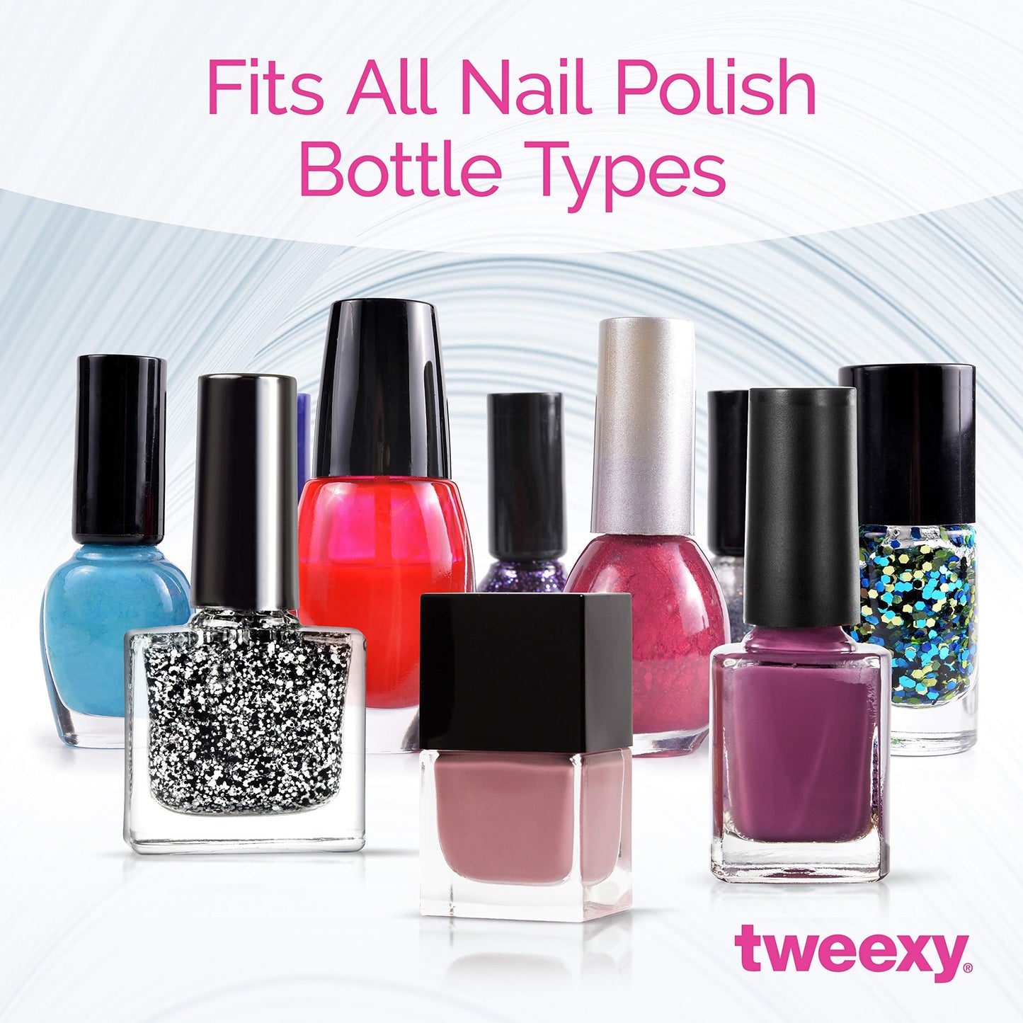 tweexy - 2 pack - Pink and Spa Green Wearable Nail Polish Holders…